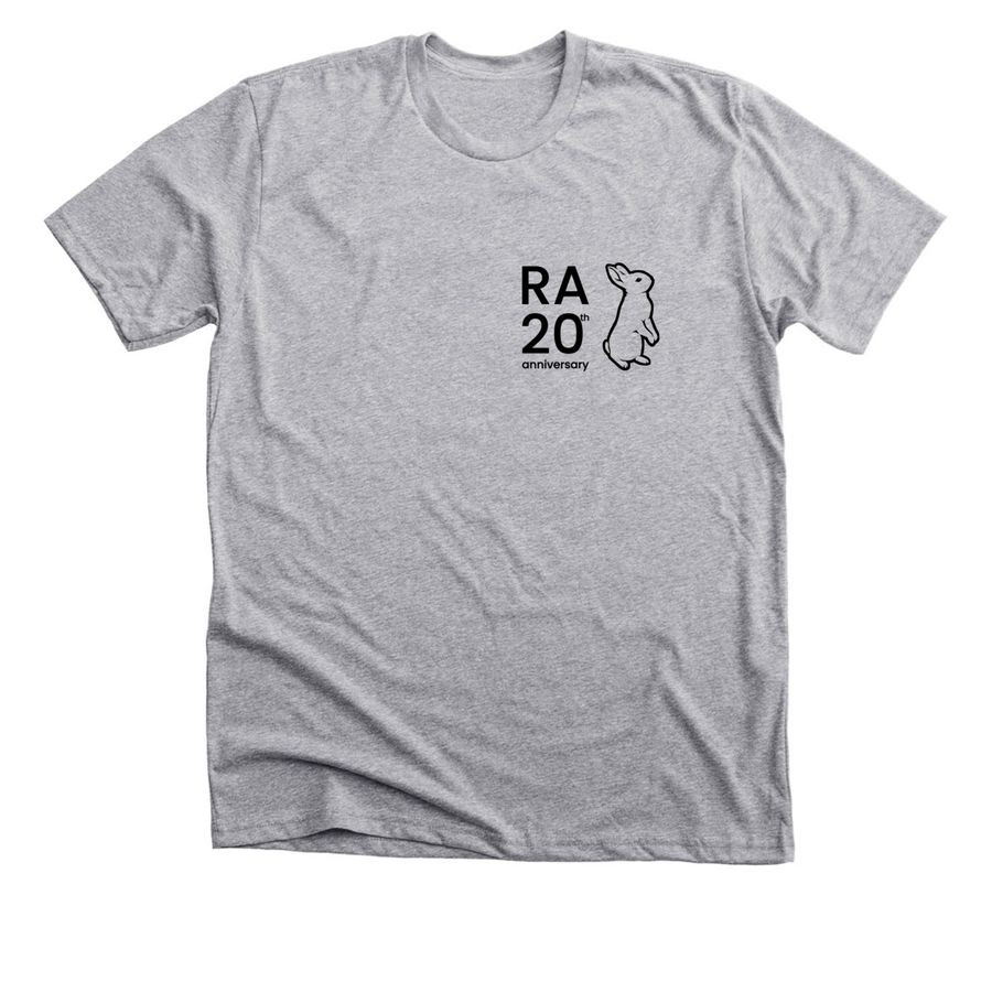 Rabbit Advocates 20th Anniversary, a Athletic Heather Premium Unisex Tee