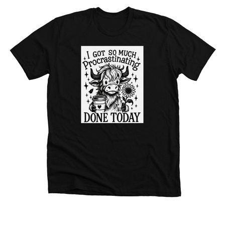 Funny Cow Print, a Solid Black Blend Premium Unisex Tee