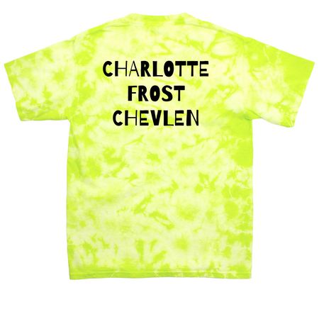 CFC, a Lemon Lime Youth Crystal Tie Dye Tee (back-view)