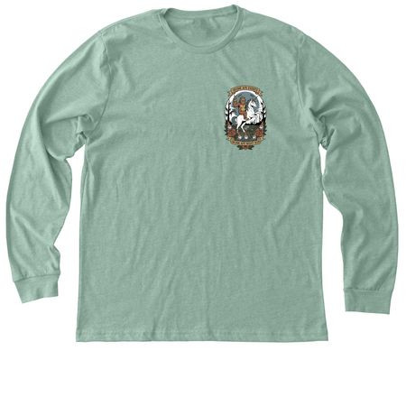 Skunk Ape Night Run, a Heather Dusty Blue Premium Long Sleeve Tee