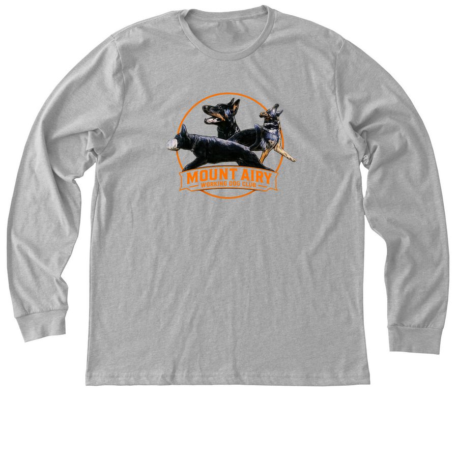 Mount Airy Working Dog Club, a Athletic Heather Premium Long Sleeve Tee