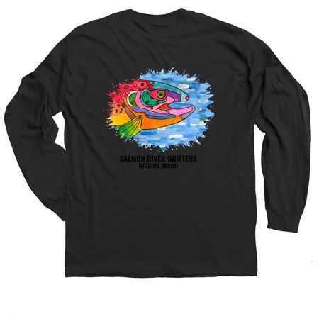 SRD "Fish Splash" Shirts & Sweatshirts, a Black Classic Long Sleeve Tee