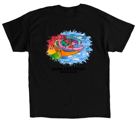SRD "Fish Splash" Shirts & Sweatshirts, a Black Classic Unisex Tee