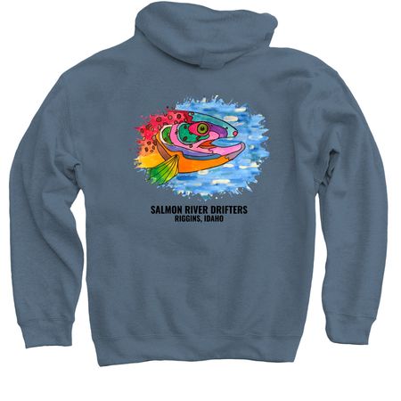 SRD "Fish Splash" Shirts & Sweatshirts, a Indigo Pullover Hoodie