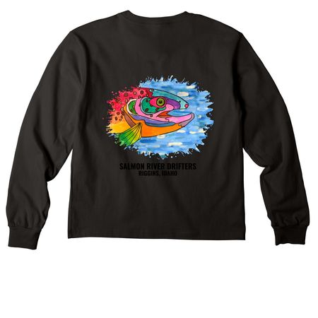 SRD "Fish Splash" Shirts & Sweatshirts, a Black Youth Heavyweight Long Sleeve Tee
