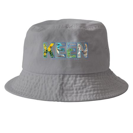 KEEN Caps!, a Grey Printed Bucket Hat