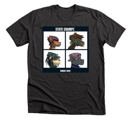 Disc Dogz at State Champz - Dog Names&nbsp;, a Dark Grey Heather Premium Unisex Tee