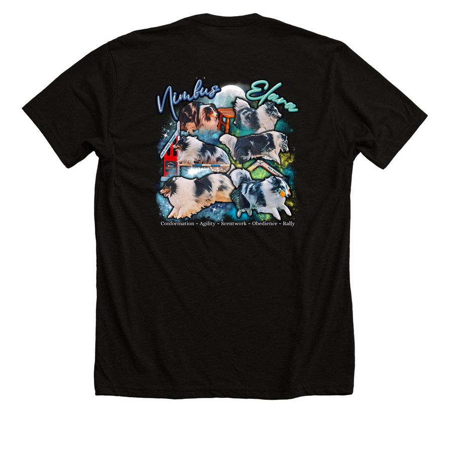 Elara & Nimbus 2026, a Solid Black Blend Premium Unisex Tee