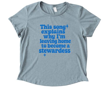 This song..., a I Like You Blue Allmade Eco Triblend Women?s Scoop Neck Tee