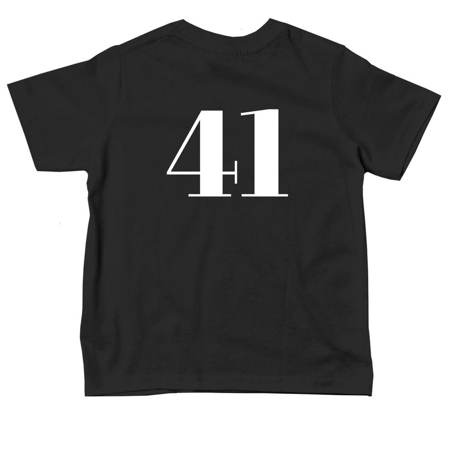 Little Ace Toddler - 41, a Black Toddler Tee (back-view)