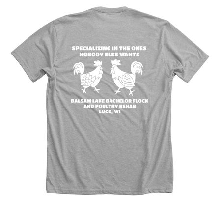 PROFESSIONALS ONLY, a Athletic Heather Premium Unisex Tee (back-view)