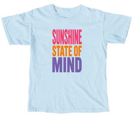 Sunshine State Of &nbsp;Mind&nbsp;, a Chambray Comfort Colors Unisex Tee