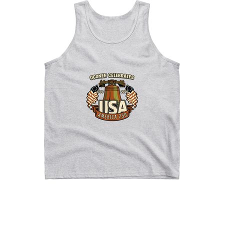 Oconee Celebrates America 250!, a Sport Grey Classic Unisex Tank Top