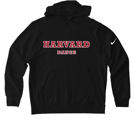 Harvard Dance Black Nike Hoodie, a Black Nike Club Fleece Pullover Hoodie