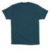 Aldersgate Vertical Logo, a Deep Teal Premium Cotton Tee (back-view)