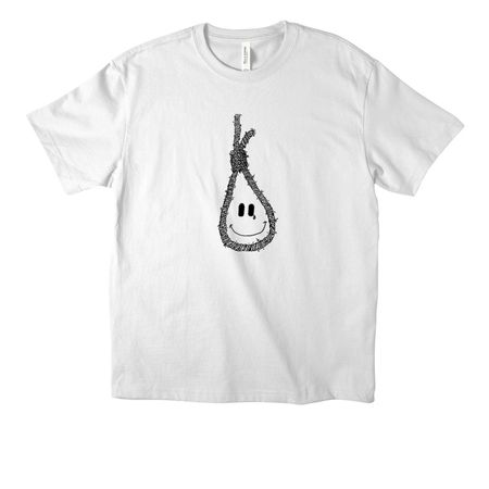 Hangman Tee, a White Unisex Heavyweight Tee
