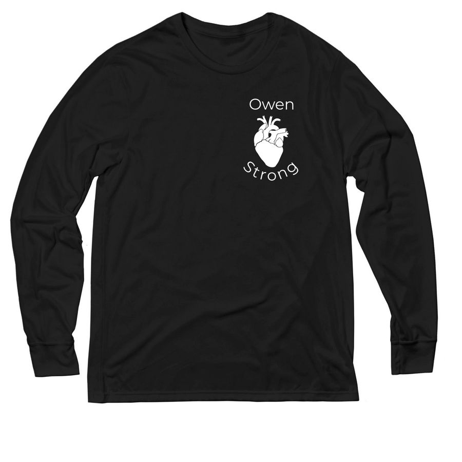 Owen Strong long sleeve w/ Jeremiah 29:11&nbsp;, a Deep Black Allmade Eco Triblend Long Sleeve Tee