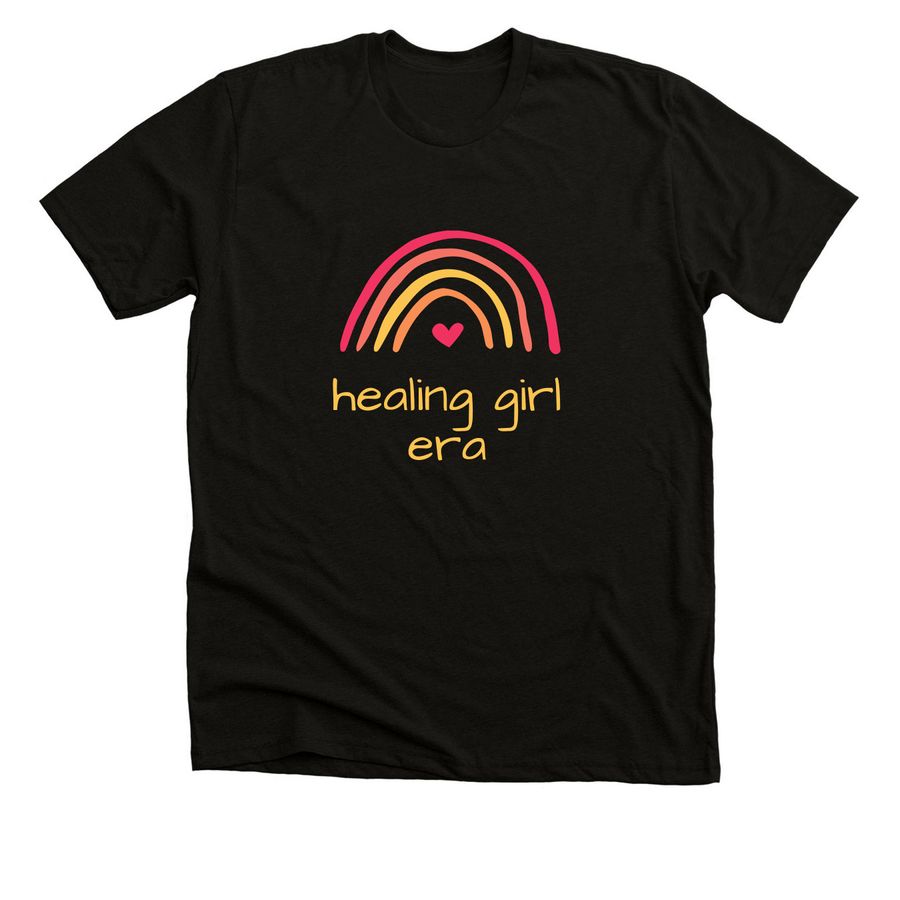 Healing Girl Era, a Solid Black Blend Premium Unisex Tee