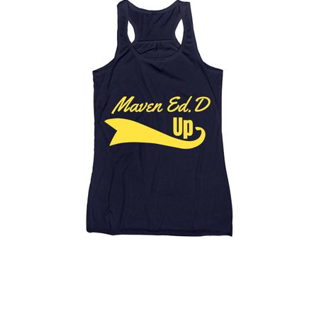 MavenEdD Up Option 1, a Navy Women's Racerback