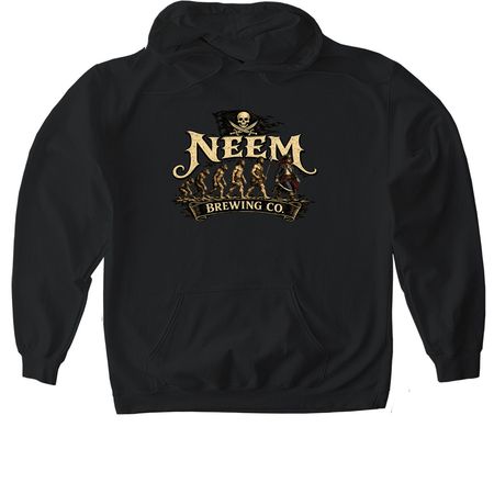 Neem brewing, a Black Gildan Softstyle Pullover Hoodie
