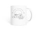 2026 - Sunset Club Mug, a White Coffee Mug