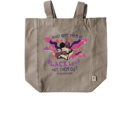 Black Love Got Them Out Tote&nbsp;, a Pumice Recycled Cotton Tote Bag