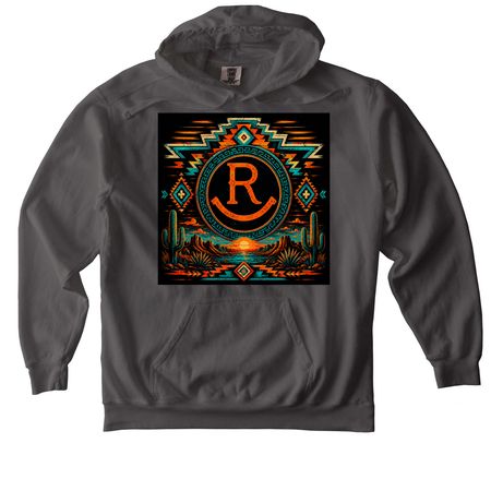 Orange Sunset, a Pepper Comfort Colors Pullover Hoodie