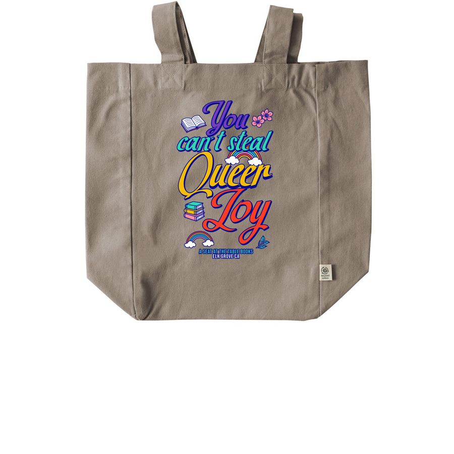 You Can't Steal Queer Joy Tote Bags, a Pumice Recycled Cotton Tote Bag