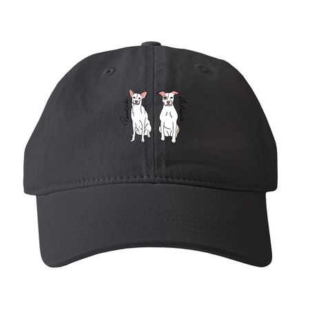 P&M Caps, a Black Printed Pigment Dye Baseball Cap