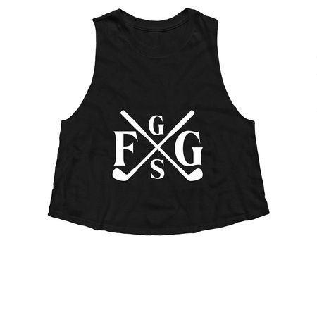 Summer Tanks Mon, a Solid Black Blend Women?s Cropped Racerback Tank