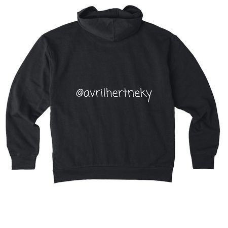 Avril meme, a Black Reclaimist Pullover Hoodie (back-view)