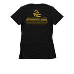 Russ B. Cool CV PRIDE, a Black Women's Slim Fit Tee (back-view)