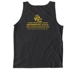 Russ B. Cool CV PRIDE, a Black Comfort Colors Tank Top (back-view)