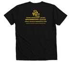 Russ B. Cool CV PRIDE, a Solid Black Blend Premium V-Neck Tee (back-view)