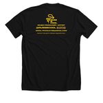 Russ B. Cool CV PRIDE, a Solid Black Blend Premium Unisex Tee (back-view)