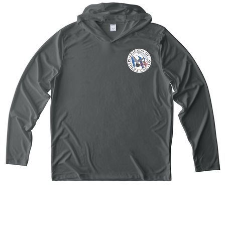 Friends of Madera Canyon, a Dark Smoke Grey UV Performance Long Sleeve Hoodie