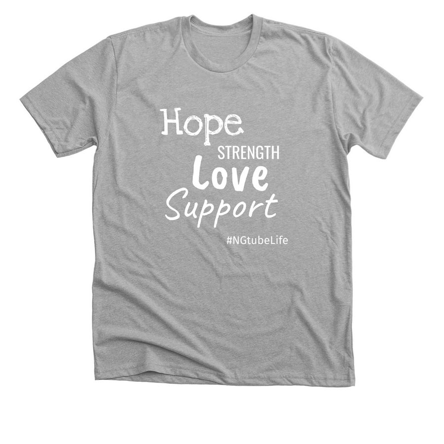Support for better life, a Athletic Heather Premium Unisex Tee