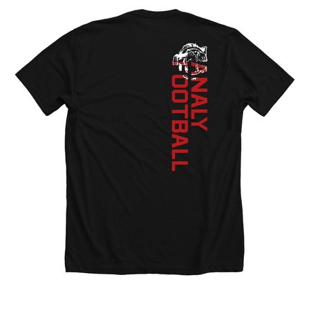 White Tiger Paw & White Tiger Head Football, a Solid Black Blend Premium Unisex Tee