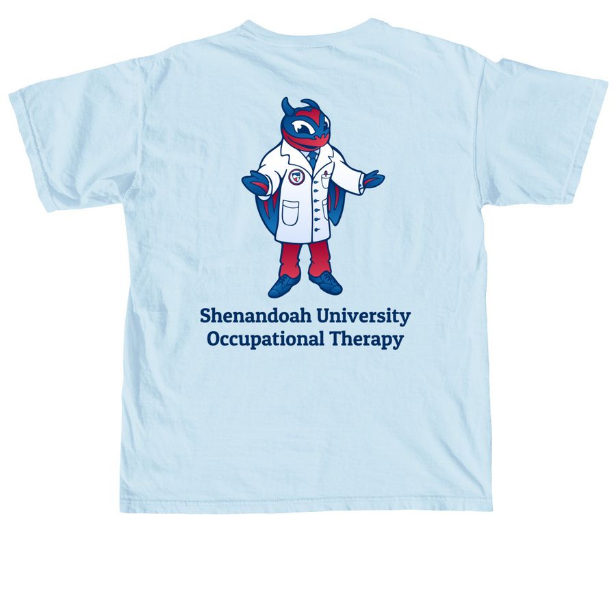 Occupational Therapy Buzzy Design, a Chambray Comfort Colors Unisex Tee