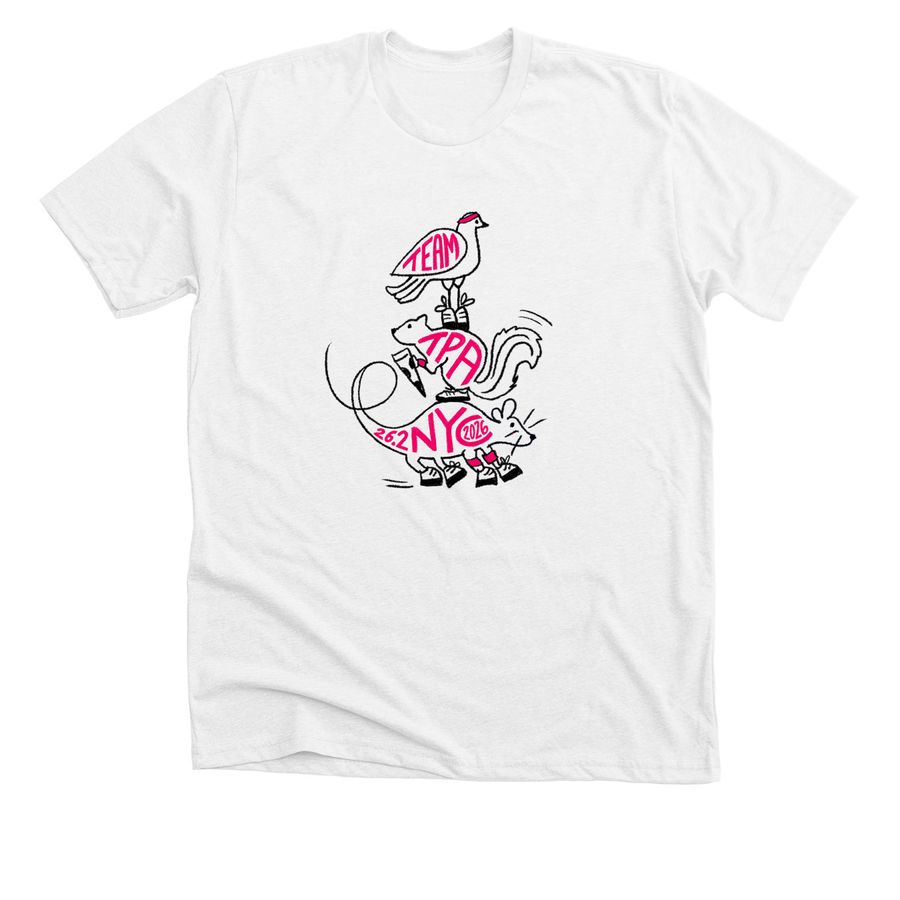 Team TPA NYC Marathon '26 | Cotton, a Solid White Blend Premium Unisex Tee