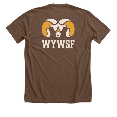 WY WSF Unisex T-Shirts Light Logo, a Heather Brown Premium Unisex Tee