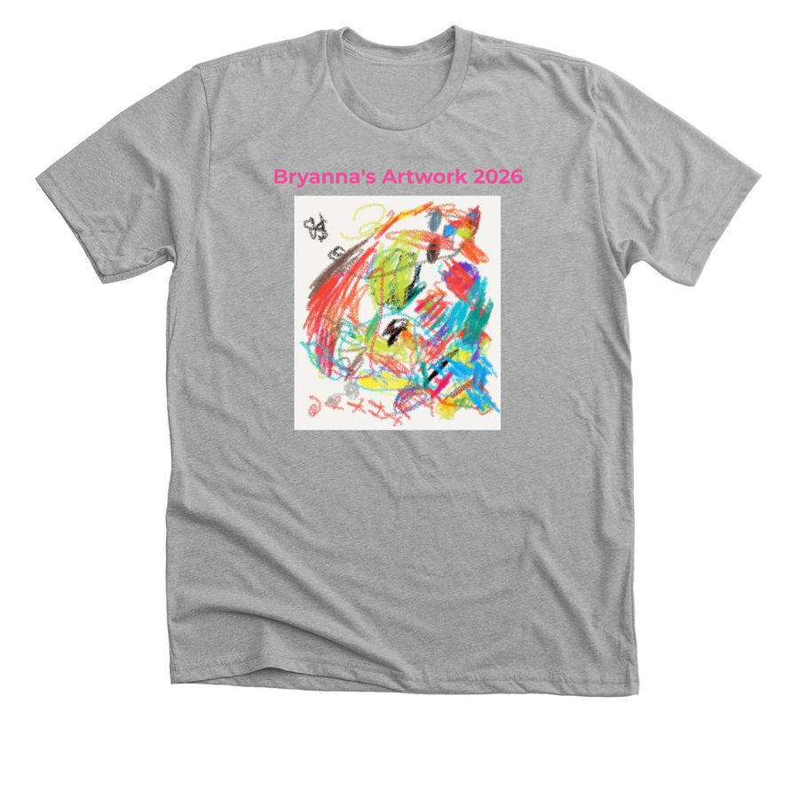 Bryanna's Artwork, a Athletic Heather Premium Unisex Tee