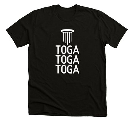 Toga Party Security, a Solid Black Blend Premium Unisex Tee