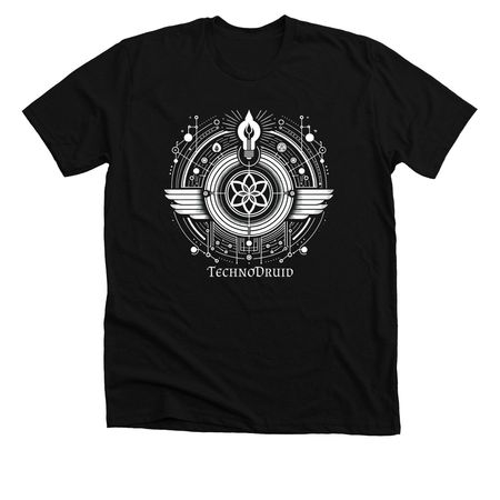 TechnoDruid Resonance, a Solid Black Blend Premium Unisex Tee