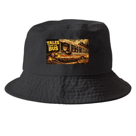 Huntington Haunted Forest #6, a Black Printed Bucket Hat