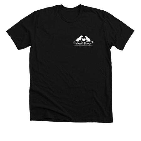 HOKAFI GEAR - T-Shirts - Two Sided Logo, a Solid Black Blend Premium Unisex Tee