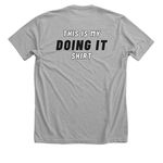 This Is My DOING IT Shirt, a Athletic Heather Premium Unisex Tee (back-view)