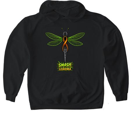 SMASH Leukemia&nbsp;, a Black Gildan Softstyle Pullover Hoodie
