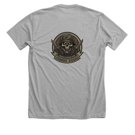 Awareness, a Athletic Heather Premium Unisex Tee (back-view)