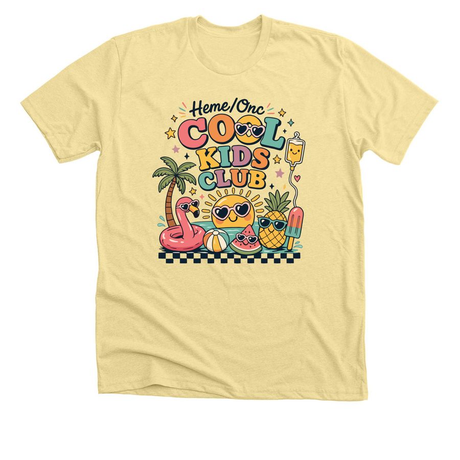 Outpatient Hem/Onc Summer Fundraiser, a Heather French Vanilla Premium Unisex Tee